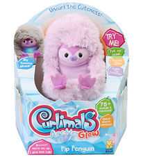 Curlimals Bamse m. Lyd og Bevægelse - 14 cm - Glow Penguin