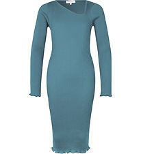 Rosemunde Kjole - Rib - Paris Blue