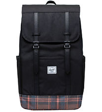 Herschel Rygsk - Retreat - EcoSystem - Black Winter Plaid