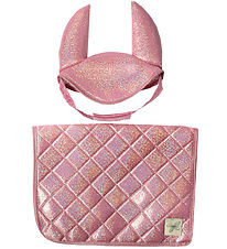 by ASTRUP Sadelunderlag Til Kæpheste - Pink m. Glimmer