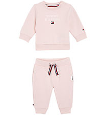 Tommy Hilfiger Sweatsæt - Baby TH Logo - Whimsy Pink