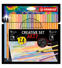 Stabilo Tuscher - Pen 68/Point 88 Arty - 24 stk. - Pastel