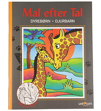 Mandalas Malebog - Mal efter Tal - Dyrebørn