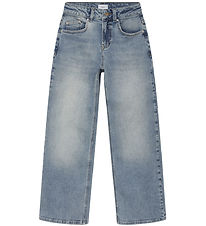 Grunt Jeans - Wide Low Waist - Blå