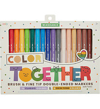 Ooly Dobbeltsidet Tuscher - 18 stk - Color Together