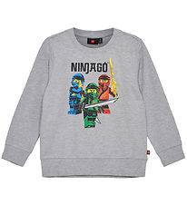 LEGO Ninjago Sweatshirt - LWScout 101 - Grmeleret m. Ninjaer