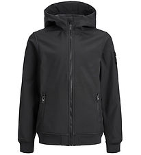 Jack & Jones Softshelljakke m. Fleece - Noos - Sort