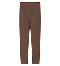 Hust and Claire Leggings - Uld/Bambus - Laki - Coffee