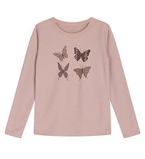 Hust and Claire Bluse - Uld/Bambus - Abba - Shade Rose