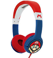 OTL Høretelefoner - Super Mario - Junior On-Ear - Mario - Rød/Bl