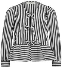 Sofie Schnoor Girls Skjorte - Dark Grey Striped
