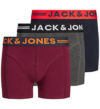 Jack & Jones Boxershorts - Jaclichfield - 3-pak - Dark Grey Mela