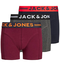 Jack & Jones Boxershorts - 3-pak - Jaclichfield - Dark Grey Mela