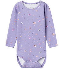 Name It Body l/ - NbfThurid - Heirloom Lilac m. Sommerfugl