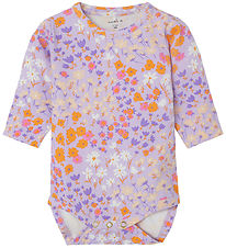 Name It Body l/ - NbfTunna - Lilac Breeze m. Blomster