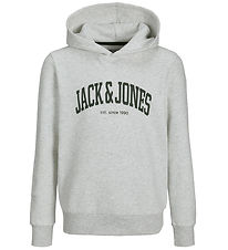 Jack & Jones Hættetrøje - JjeJosh - White Melange