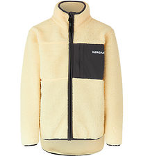 Mads Nrgaard Fleece Jakke - Jeffo - Teddy - Vanilla custard/Asp