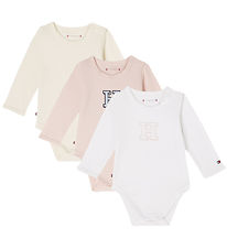 Tommy Hilfiger Gaveske - Body l/ - 3-pak - Whimsy Pink