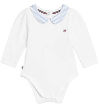 Tommy Hilfiger Gavepose - Body l/ - White Base/Blue Stripe