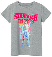 Name It T-shirt - NkfDunna Strangerthings - Grey Melange
