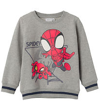 Name It Sweatshirt - NmmDetlef Spidey - Grey Melange
