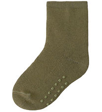 Lil' Atelier Strmper - NmmTero Frotte - Agave Green