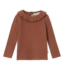Lil' Atelier Bluse - Rib - NmfThora - Carob Brown