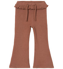 Lil' Atelier Leggings - Rib - NmfThora - Carob Brown