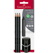 Faber-Castell Blyantsæt - Grip - 5 Dele - Sort