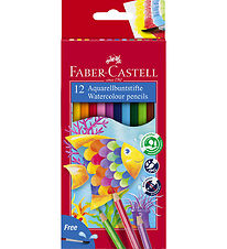 Faber-Castell Farveblyanter - Akvarel - 12 stk + 1 Pensel