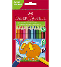 Faber-Castell Farveblyanter - Trekantet - Jumbo - 5,4 mm - 12 st