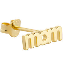 Design Letters rering - 1 stk - MOM - Gold