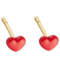 Design Letters reringe - 2 stk - Little Big Love Hjerter - Gold