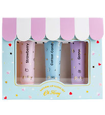 Oh Flossy Lip Gloss - 3-pak - Jordbr/Candyfloss/Grape