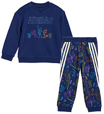 adidas Performance Sweatsæt - I SW YJ Jog - Blå/Multi