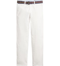 Polo Ralph Lauren Bukser - Bedford - C Core - Hvid m. Bælte
