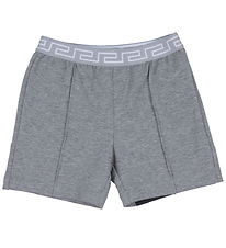 Versace Sweatshorts - Grmeleret m. Hvid