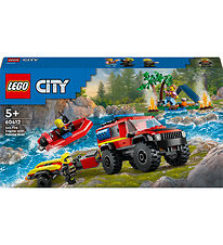 LEGO City - Firhjulstrukket Brandbil Med Redningsbd 60412 - 30