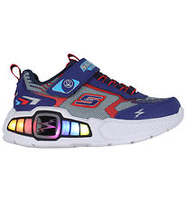 Skechers Sko m. Lys - Light Storm 3 - Navy/Rd