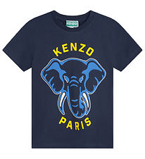 Kenzo T-shirt - Navy m. Elefant