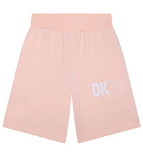 DKNY Sweatshorts - Rosa m. Hvid