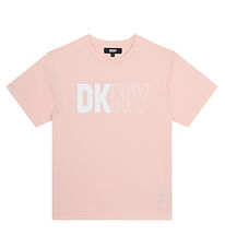 DKNY T-shirt - Rosa m. Hvid