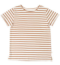 Minimalisma T-shirt - Lin - Bronze Stripes