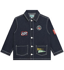 Kenzo Denimjakke - Raw Denim m. Patches