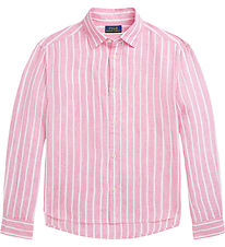 Polo Ralph Lauren Skjorte - Lismore - Hr - Pink/Hvidstribet