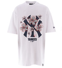 New Era T-Shirt - Floral - Hvid