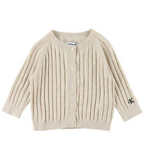 Calvin Klein Cardigan - Strik - Rib - Vanilla Heather