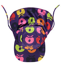 Småfolk Badehat - UV50+ - Purple Heart m. Retro Æbler