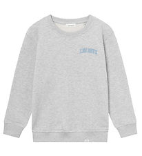 Les Deux Sweatshirt - Blake - Snow Melange/Washed Denim Blue
