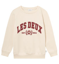 Les Deux Sweatshirt - University - Light Ivory/Burnt Red